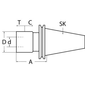 TECWERK Gewindeschneidfutter - M14-M36 SK50 – Bild 3