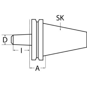 TECWERK Bohrfutteraufnahme - B16 SK40 – Bild 3
