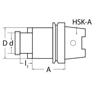 TECWERK Quernutaufsteckfr?sdorn - Spann- 16 mm HSK-A63 – Bild 3