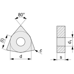 TECWERK Wendeschneidplatte - WNMG080412-M UNI – Bild 3