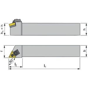 TECWERK Klemmdrehhalter - MTJNR2525M16 rechts vernickelt – Bild 3