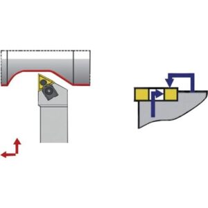 TECWERK Klemmdrehhalter - MTJNR2020K16 rechts vernickelt – Bild 3