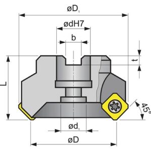 TECWERK Planfr?ser - Nenn- 63 mm vernickelt mit Innenkhlung – Bild 3
