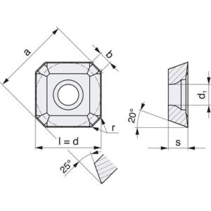 TECWERK Wendeschneidplatte - SEET1204AFSN-R PMK40 – Bild 3
