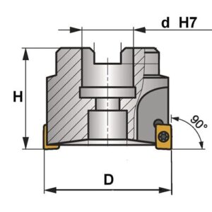 TECWERK Eckfr?ser -  63 mm vernickelt mit Innenkhlung – Bild 3