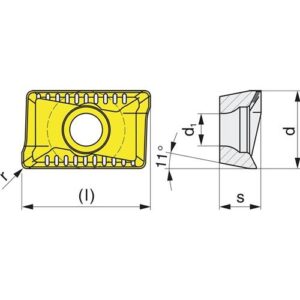 TECWERK Wendeschneidplatte - APKT100305PDER-M KNH10 – Bild 3