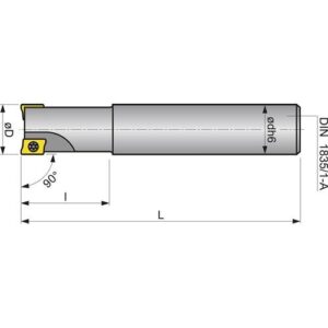 TECWERK Schaftfr?ser - Nenn- 20 mm vernickelt mit Innenkhlung – Bild 3