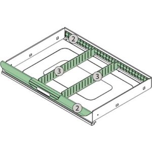 TECWERK Schubladenunterteilungsmaterial - 4-teilig – Bild 3