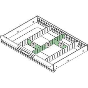 TECWERK Schubladenunterteilungsmaterial - 3-teilig Erweiterungsset 3 – Bild 3