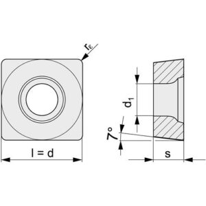TECWERK Wendeschneidplatte - SCMT09T304-M UNI – Bild 3