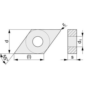 TECWERK Wendeschneidplatte - DNMG150608-M UNI – Bild 3