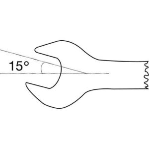 TECWERK Maulringratschenschlssel - Schlsselweite 19 mm L?nge 247 mm umschaltbar – Bild 3