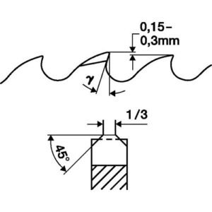 TECWERK Metallkreiss?geblatt - S?geblatt- 250 mm Breite 2,0 mm HSS Bohrungs- 40 mm – Bild 3