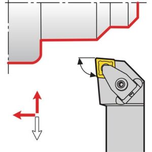 TECWERK Klemmdrehhalter - DCLNR2020K12 rechts vernickelt – Bild 3