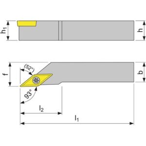 TECWERK Klemmdrehhalter - SVJCR2525M16 rechts vernickelt – Bild 3