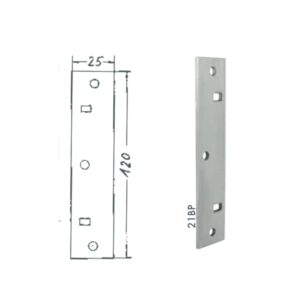 Bever Schliesskloben mit Platte hoch - 50 mm Abstand – Bild 2