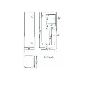 Bever Schliesskasten verzinkt  - rechts einwärts F/7 hoch – Bild 1