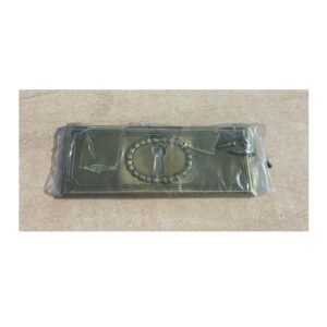 Jado Schlüsselschild Blech - 100 x 30 mm brüniert quer – Bild 1