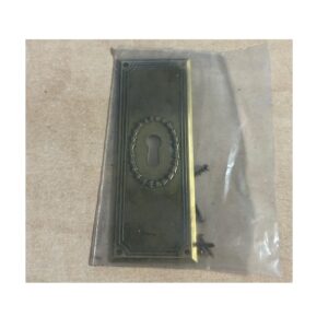 Jado Schlüsselschild Blech  - 30 x 100 mm brüniert senkrecht – Bild 1