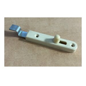 Möbelriegel Kunststoff 70 mm - gekröpft weiss – Bild 1