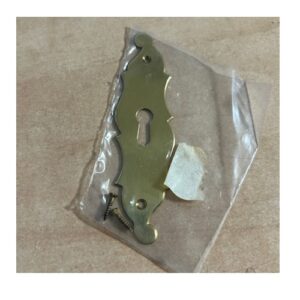 Schlüsselschilder senkrecht Messing poliert - 27 x 90 mm – Bild 1