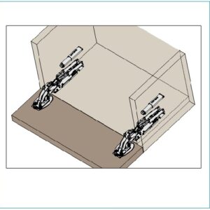 Salice Pacta Klappenscharnier mit Dämpfer und Schliessautomatik - Stärke S – Bild 3
