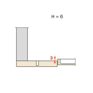 Salice Topfscharnier für Stollen T 48 - lange Ausführung mit Dämpfer 2 stufig T 48 mm – Bild 5