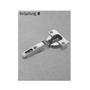 Salice Topfscharnier für Profiltüren 94° mit Feder - Eckanschlag KR 0 Topf 40 zum anschrauben – Bild 1