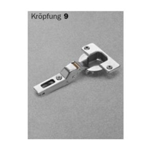 Salice Topfscharnier für Profiltüren 94° mit Feder - Mittelanschlag KR 11 Topf 40 zum anschrauben – Bild 1