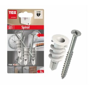 Tox Spiral Gipskartondübel Kunststoff – Bild 1