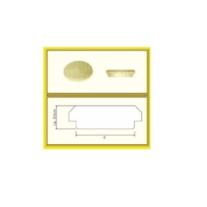 Wieser Zierkappe Typ 2 Buche natur - 15 mm Bohrmaß, 18 mm Deckelmaß – Bild 1