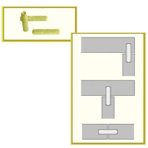Wieser Riffeldübel buche - 6 x 30  mm 1 KG = 1800 Stück – Bild 1
