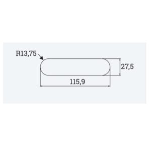 BMB Befestigungsplatte 0,8 - 1,2 mm - für Noky Solo /RIFD schwarz – Bild 2