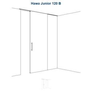 Hawa Junior 120 B, Garnitur für 1 Türe (ohne Schiene) - Hawa Junior – Bild 1