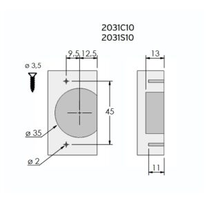 Prämeta Topf Serie 2000 - 45 mm zum schrauben – Bild 2