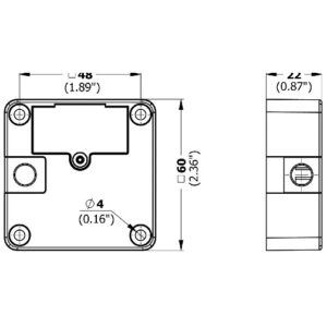PS elektronisches Möbelschloss mit 13,56 Mhz MIFARE bestehend aus: - SOLO 13 ext 74B+ – Bild 3