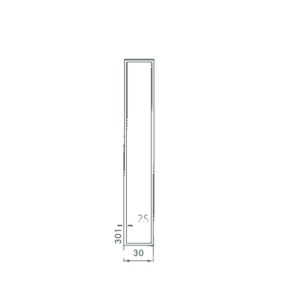 Bever Gittertürschlosskasten 55 mm Dornmaß - Rohr 30 mm Stahl blank 301 – Bild 2