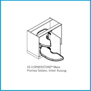 CORNERSTONE-Maxx Tablar, - 2x 600er-L, Planero lavagrau – Bild 3