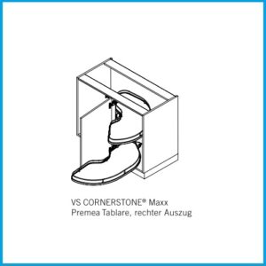 CORNERSTONE-Maxx Tablar,  - 2x 500er-R, Planero lavagrau – Bild 3