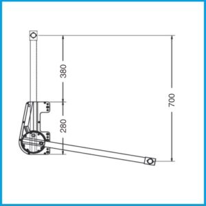 Ambos Kleiderlift 15 KG - 750 - 1150 mm schwarz Nr. 700/N – Bild 3