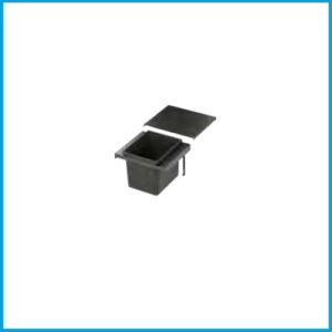Vauth Sagel Abfalleimer/Abfalltrennsystem, ENVI-FLEX,  - 500er/H326, 1x16/1x22 l, lavagrau – Bild 2