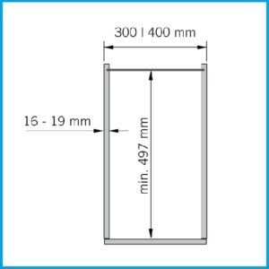 Vauth Sagel Seitenwandauszug SUB-Side - Korbset, 2x 200er, Planero, lavagrau – Bild 3
