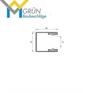 Schiene-Gummikeder