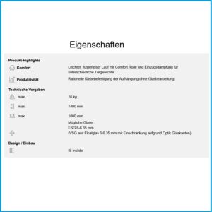 Hawa Garnitur Clipo 16 2 flügelig - GK IS, für 2 Türen – Bild 4