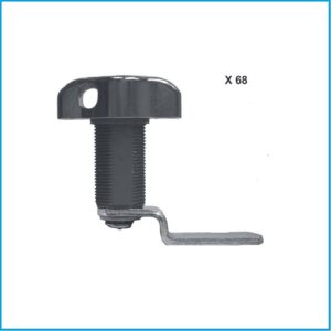 Euro Locks Hebelzylinder - X 68 für Vorhangschloss Lochbild 20,1 x 17,5 mm rechts – Bild 1