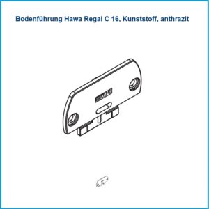 Hawa Bodenführung Regal C 16 - Regal C 16, Kunststoff, anthrazit – Bild 1