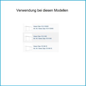 Hawa Führungsschiene Hawa Clipo/Combino - Nute 7 mm, Kunststoff, anthrazit, L= 2500 mm – Bild 3