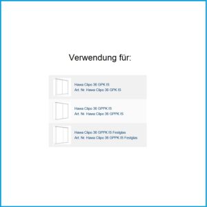 Hawa Glasfixierungsprofil Hawa Clipo 36 GPK/GPPK - Alu eloxiert, L= 6000 mm – Bild 2