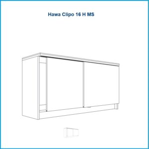 Hawa Garnitur Clipo  - Clipo 16 H MS, für 2 Türen – Bild 1