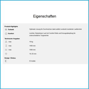 Hawa Garnitur Clipo 16  - 16 HM IS, für 1 Türe – Bild 3